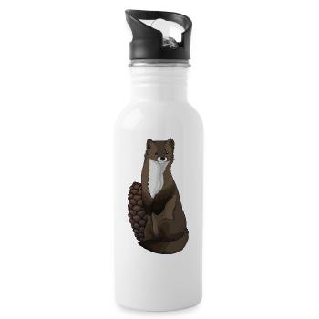 Marten - Water bottle with straw - white - Right