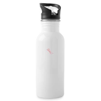Lustiges 18tes und 19tes Jahrundert Geschichte - Trinkflasche mit integriertem Trinkhalm - Weiß - Rechts