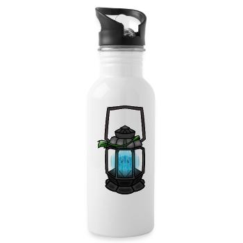 Poussy Sous Lanterne ! By Pousse2Bambou ! - Water bottle with straw - white - Right