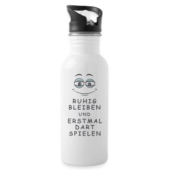 Dart spielen 2 - Trinkflasche mit integriertem Trinkhalm - Weiß - Rechts