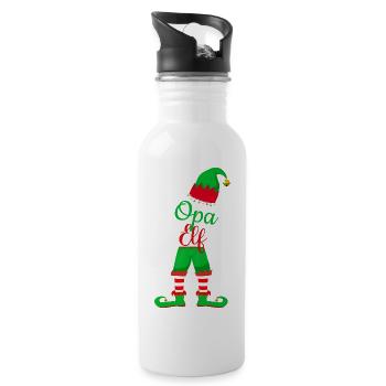 Opa Elf - Trinkflasche mit integriertem Trinkhalm - Weiß - Rechts