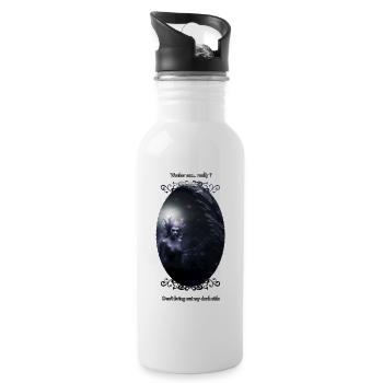 Dark mermaid - Gourde avec paille intégrée - blanc - Droite