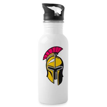 Helm Sparta - Trinkflasche mit integriertem Trinkhalm - Weiß - Rechts