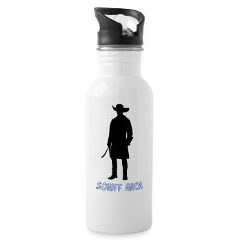 Pirate schiff ahoi - Trinkflasche mit integriertem Trinkhalm - Weiß - Rechts