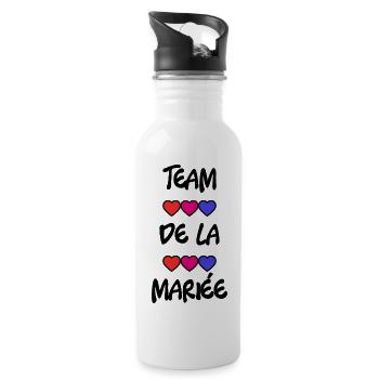 MARIEE. FUTURE MARIEE. EVJF. TEAM. TEAM MARIEE - Gourde avec paille intégrée - blanc - Droite