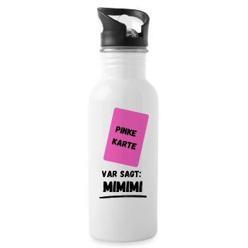 Pink Card - Water bottle with straw - white - Right
