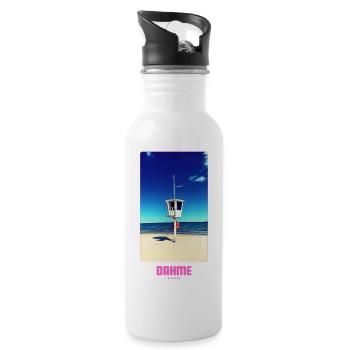 DAHME BEACH - Trinkflasche mit integriertem Trinkhalm - Weiß - Rechts