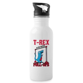 T-Rex Pull-Ups - Gourde avec paille intégrée - blanc - Droite