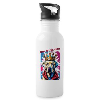 dog of the year 2 - Water bottle with straw - white - Right