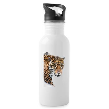Jaguar - Trinkflasche mit integriertem Trinkhalm - Weiß - Rechts
