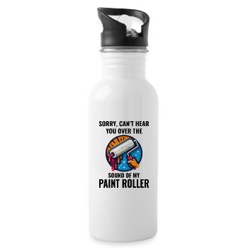 House Painter Wall Painting Interior Decorator - Water bottle with straw - white - Right