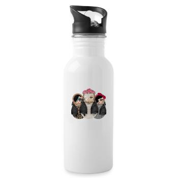 Matroschka Trio: Sweta Rosa Jayne - Trinkflasche mit integriertem Trinkhalm - Weiß - Rechts