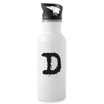 D - Water bottle with straw - white - Right