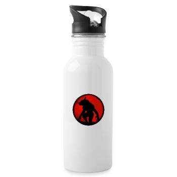 Fenri's Werewolf - Water bottle with straw - white - Right