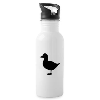 Duck - Water bottle with straw - white - Right