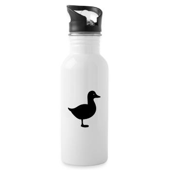 Duck - Water bottle with straw - white - Right