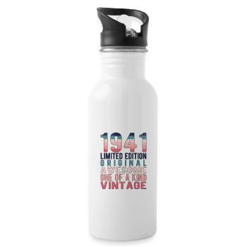 Edition limitée depuis 1941 Anniversaire Millésime 1941 - Gourde avec paille intégrée - blanc - Droite