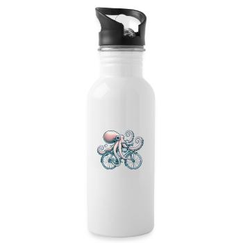 Vélo d’équitation Octopus Style Vintage - Gourde avec paille intégrée - blanc - Droite