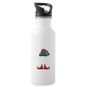 Francesco Elf Familie Passende Gruppe Weihnachten Mama - Trinkflasche mit integriertem Trinkhalm - Weiß - Rechts