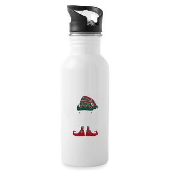 Gerald Elf Familie Passende Gruppe Weihnachten Mama - Trinkflasche mit integriertem Trinkhalm - Weiß - Rechts