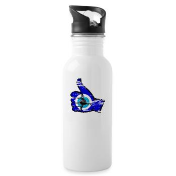 Nazar All Clear Icon Used - Water bottle with straw - white - Right