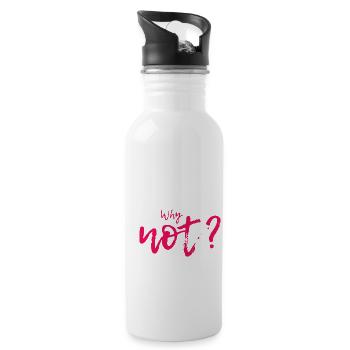 WHY NOT? - Water bottle with straw - white - Right