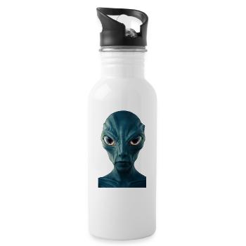 E.T. - Water bottle with straw - white - Right
