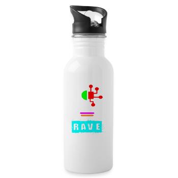 Ampoule de rave - Gourde avec paille intégrée - blanc - Droite