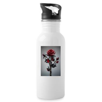 IMG 5175 - Water bottle with straw - white - Right