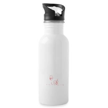 Aperitif Dolce Vita - Trinkflasche mit integriertem Trinkhalm - Weiß - Rechts