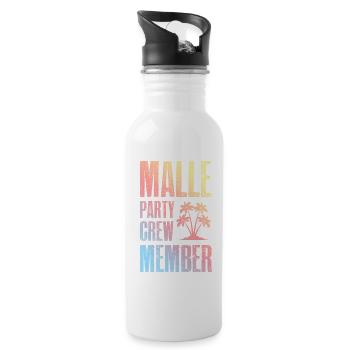 Équipage de Malle Party - Gourde avec paille intégrée - blanc - Droite