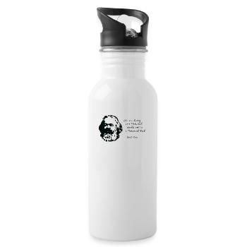 Karl Marx - I’m a Material Girl - Gourde avec paille intégrée - blanc - Droite