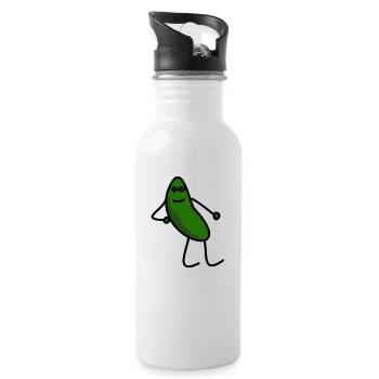 Chilled Jay - green - Trinkflasche mit integriertem Trinkhalm - Weiß - Rechts