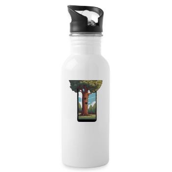 The Smartphone Tree - The environment in your phone! - Water bottle with straw - white - Right