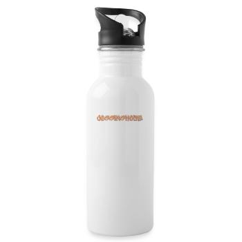 Jogginghose die offizielle Kleidung des faulenzens - Trinkflasche mit integriertem Trinkhalm - Weiß - Rechts
