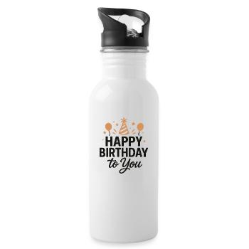 file 00000000dee86246a862420e5d260e69 - Trinkflasche mit integriertem Trinkhalm - Weiß - Rechts
