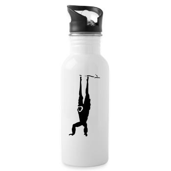 Gibbon - Trinkflasche mit integriertem Trinkhalm - Weiß - Rechts