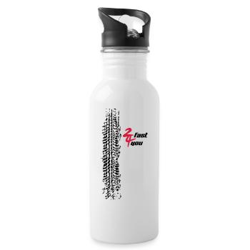 2 fast 4 you - Water bottle with straw - white - Right