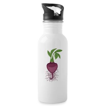 turnip - Water bottle with straw - white - Right