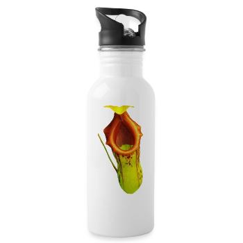 Nepenthes burkei - Trinkflasche mit integriertem Trinkhalm - Weiß - Rechts
