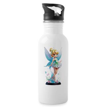 Little Fairy 9 - Water bottle with straw - white - Right