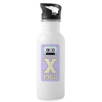 1968 Génération X Rock n Roll - Gourde avec paille intégrée - blanc - Droite