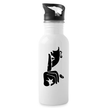 Stille - Trinkflasche mit integriertem Trinkhalm - Weiß - Rechts