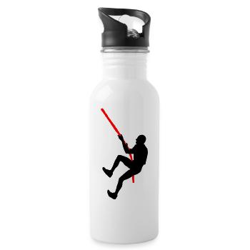 OCR Climb – Seil-Challenge-Design - Trinkflasche mit integriertem Trinkhalm - Weiß - Rechts