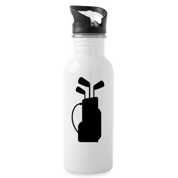 Golf bag - Water bottle with straw - white - Right