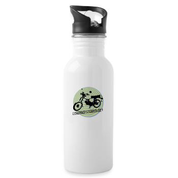 S51 Legenden - Trinkflasche mit integriertem Trinkhalm - Weiß - Rechts