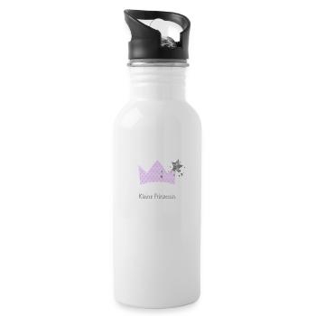 kleineprinzessin - Trinkflasche mit integriertem Trinkhalm - Weiß - Rechts