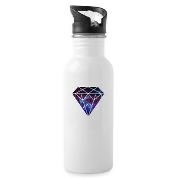 Space Diamond Nebula - Water bottle with straw - white - Right