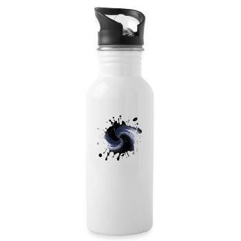 Splash Ink - Water bottle with straw - white - Right