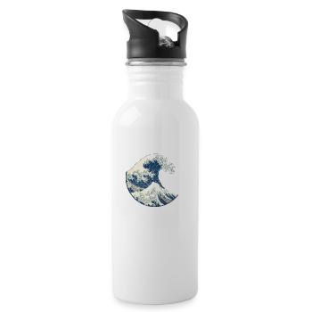 tsunami - Gourde avec paille intégrée - blanc - Droite
